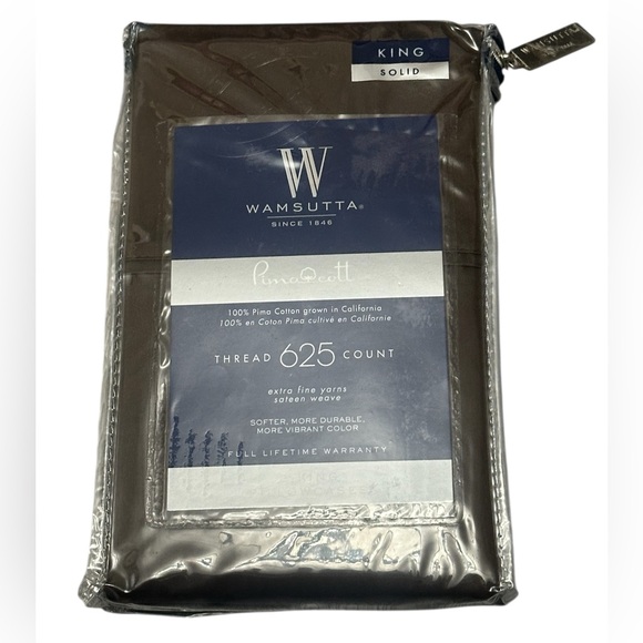Wamsutta King Pillowcases 625 Thread‎ Count PimaCotton Luxury Discontinued Brown